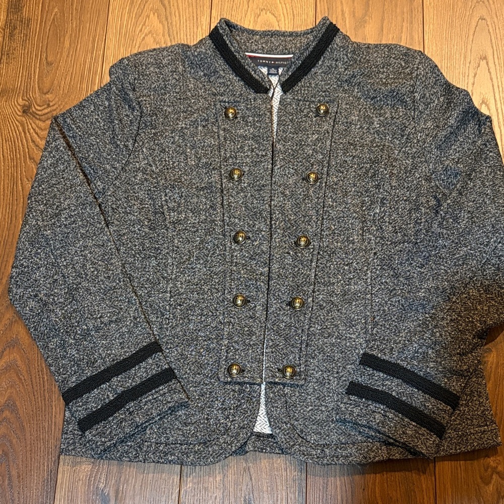 BNWT Tommy Hilfiger Gray and Black Jacket